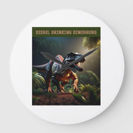 Ilsken Dino Stor Klocka