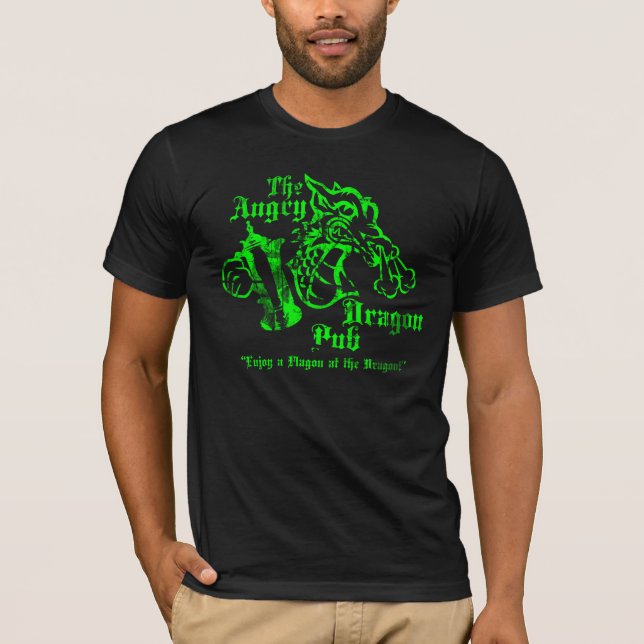 Ilsken drakePubskjorta Tee (Framsida)