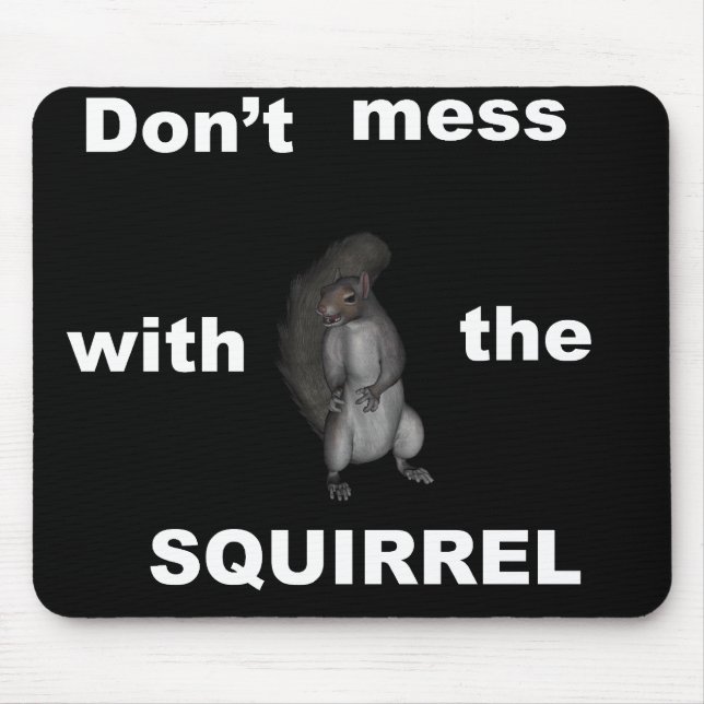 Ilsken ekorre Mousepad Musmatta (Framsidan)