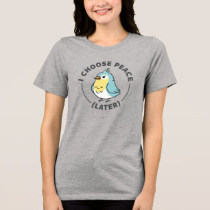 Ilsken Fågel Jag Väljer Fred Sen T Shirt