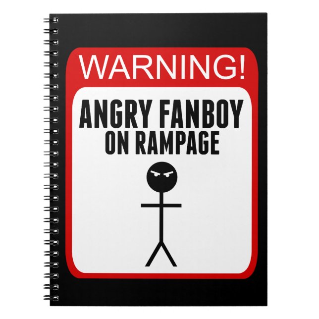 Ilsken Fanboyanteckningsbok Anteckningsbok (Framsidan)