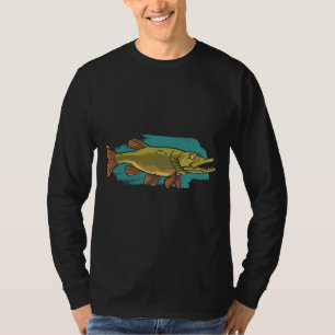 Ilsken Gädda, Fangar Stora Rovfiskar T Shirt