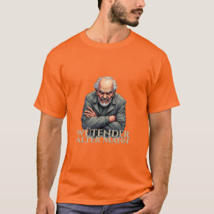 Ilsken gammal man – Cartoon-illustration T Shirt