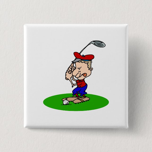 Ilsken golfare knapp (Framsida)
