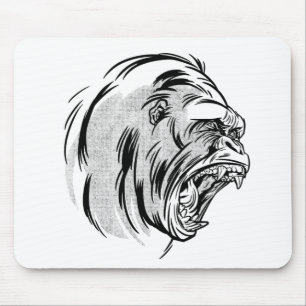 Ilsken Gorilla Djungelns Kung Design Musmatta
