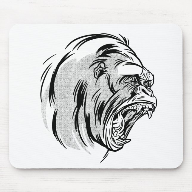 Ilsken Gorilla Djungelns Kung Design Musmatta (Framsidan)