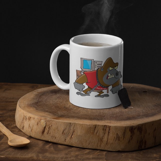 Ilsken Gorilla Säkerhet IT Tekniker Kaffemugg (Skapare uppladdad)