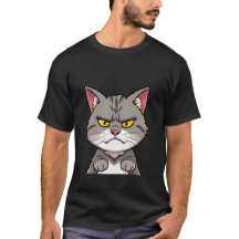 Ilsken Grå Tabby Katt Grinig Blick ✨🐾😠