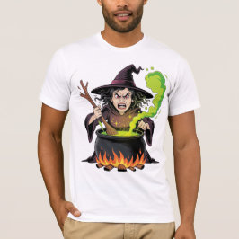 Ilsken Halloween-häxa T Shirt