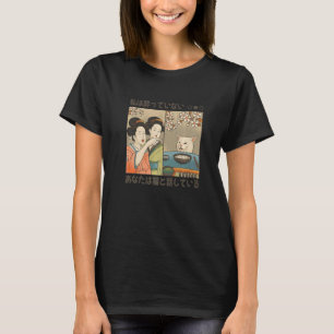 Ilsken japansk dam yallar på katt Meme traditionel T Shirt