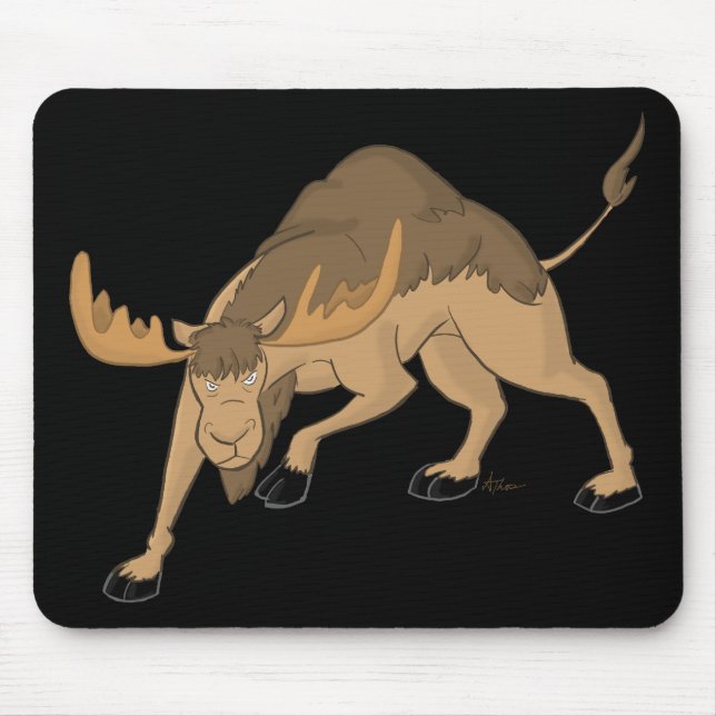 Ilsken kamelälg hybrid- Mousepad Musmatta (Framsidan)