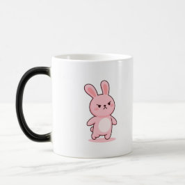 Ilsken kanin minimal kawaii-stil magisk mugg