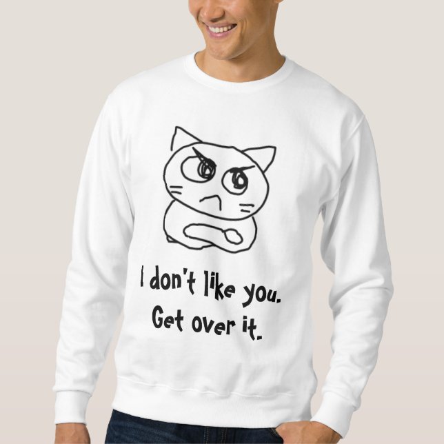 Ilsken katt #879345 sweatshirt (Framsida)