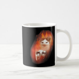 Ilsken Katt Meme Rolig Dum Katt Kattälskare Humor  Kaffemugg