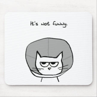 Ilsken katt och kotten av skam musmatta