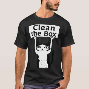Ilsken Katt Städar Lådan Liten Katt Adoptera Förbj T Shirt