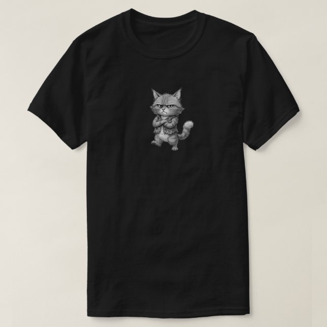 Ilsken katt t shirt (Design framsida)