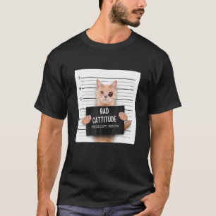 Ilsken kattcitat Dålig kattattityd Katty för ailur T Shirt