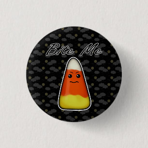 Ilsken Kawaii candy corn, biter mig knäppas Knapp