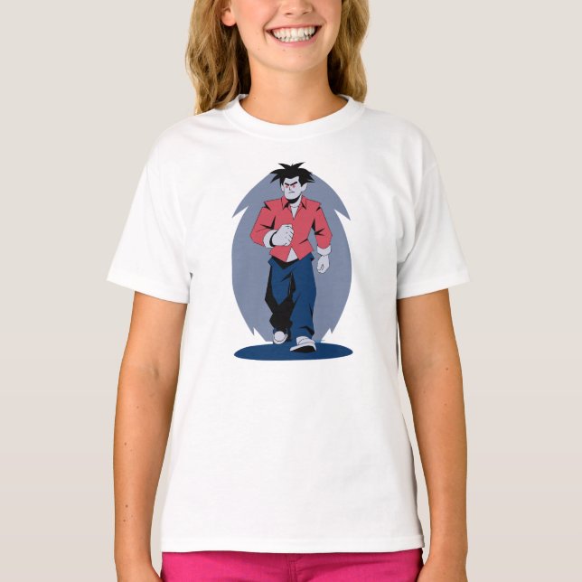Ilsken man som går t shirt (Framsida)