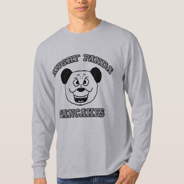 Ilsken Panda Pannkakor T Shirt (Framsida)