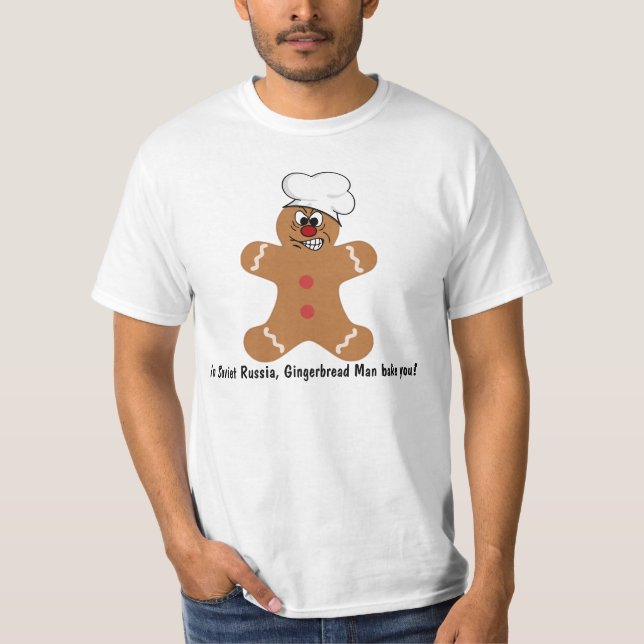 Ilsken pepparkaksgubbekaka t shirt (Framsida)