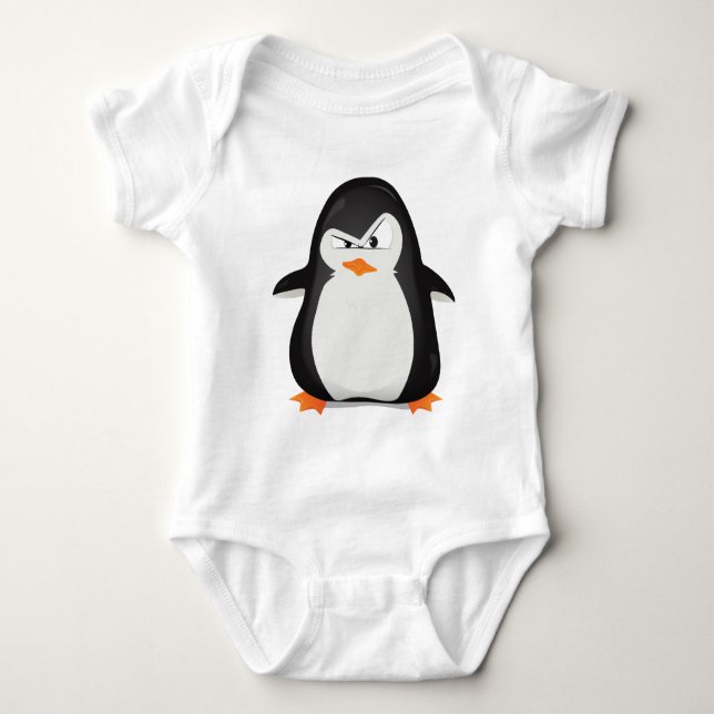 Ilsken pingvin t-shirt (Framsida)
