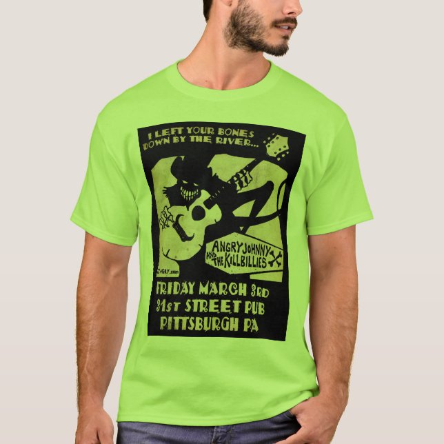 Ilsken Pub T för Johnny @ 31agata T-shirt (Framsida)