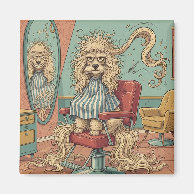 Ilsken Pudel Magnet (Framsidan)