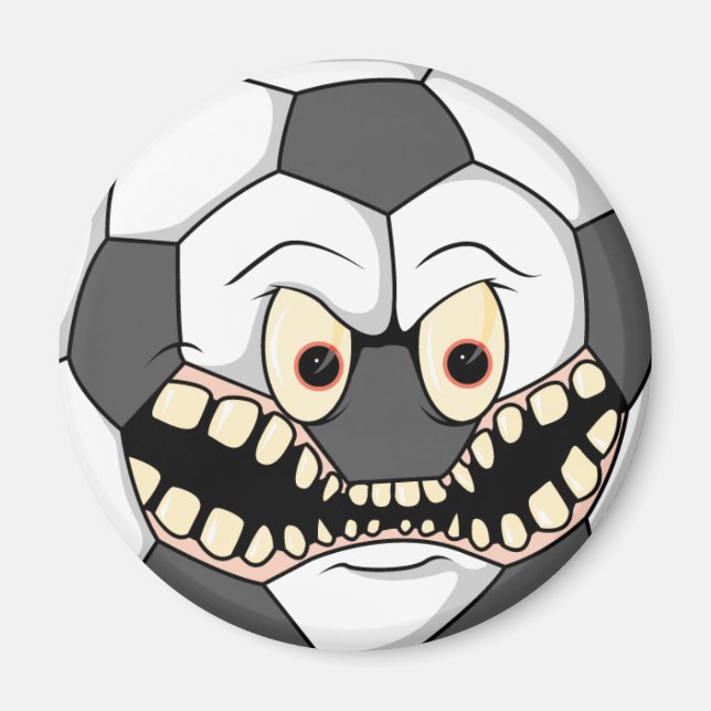 ilsken rasande fotboll magnet (Framsidan)