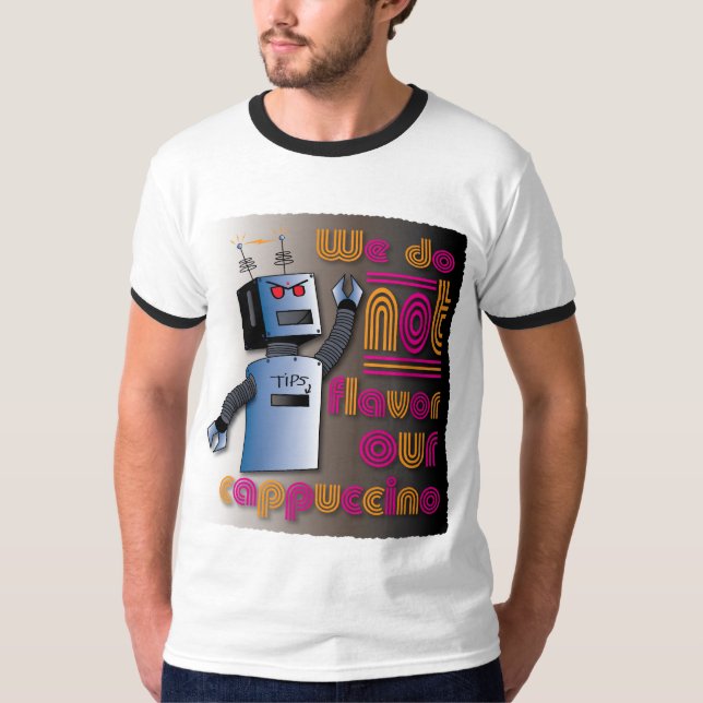 Ilsken robot t-shirt (Framsida)