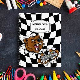 Ilsken seriesk bear som håller en styrspak special