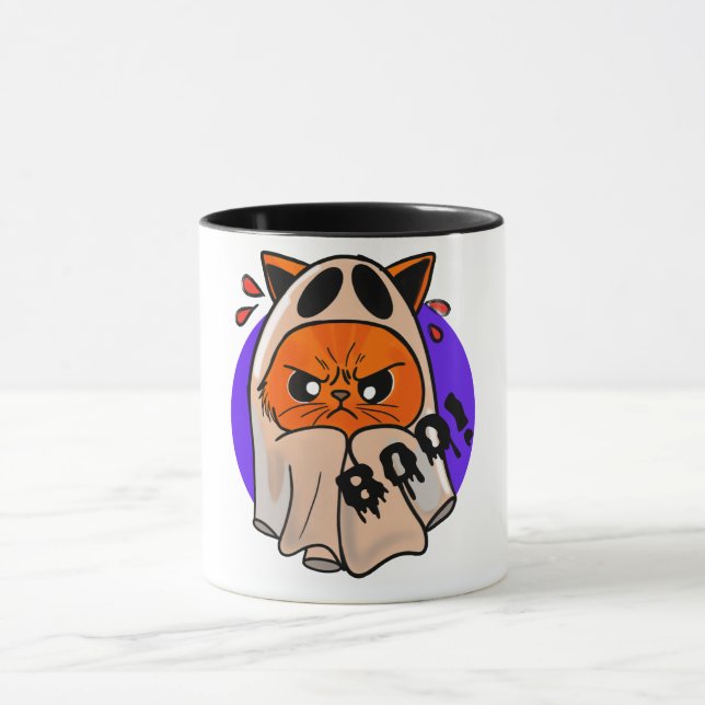 Ilsken Spök Katt Mugg (Center)
