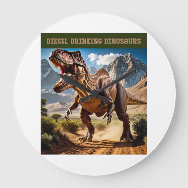 Ilsken T. Rex Stor Klocka (Framsida)