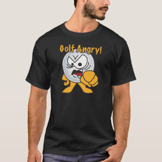 Ilsken tecknadgolfboll för Golf T-shirt