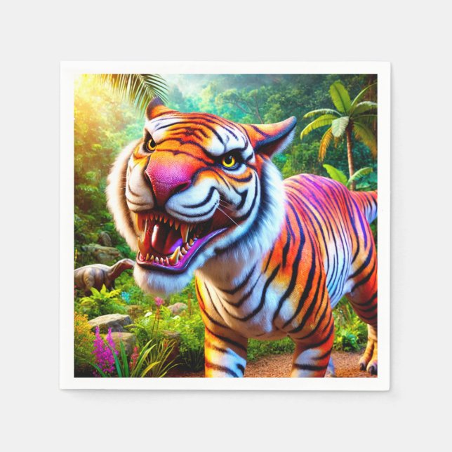 Ilsken Tiger Pappersservett (Framsidan)