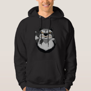 Ilsken tvättbjörn hoodie