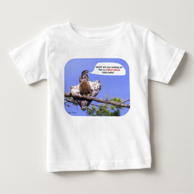 Ilsken ung örn tee shirt (Framsida)