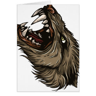 Ilsken Werewolf Hälsningskort
