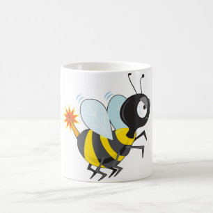 Ilsket bi kaffemugg