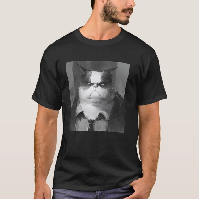 ilsket katt, rolig katt 1 t shirt (Framsida)