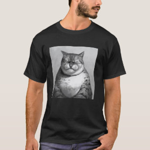 ilsket katt, rolig katt 2 t shirt