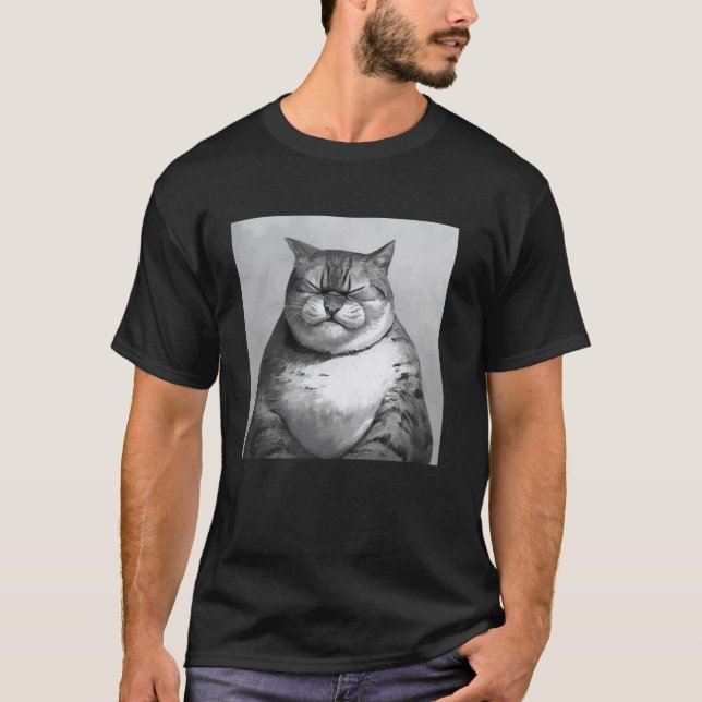 ilsket katt, rolig katt 2 t shirt (Framsida)