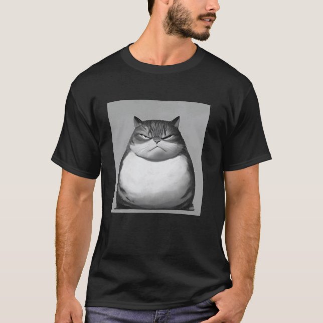 ilsket katt, rolig katt 6 t shirt (Framsida)