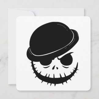 Ilsket skelett knäckfest Halloween-inbjudan Julkort