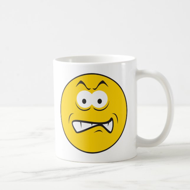 Ilsket Snabbt Fräsande Ansikte Kaffemugg (Höger)