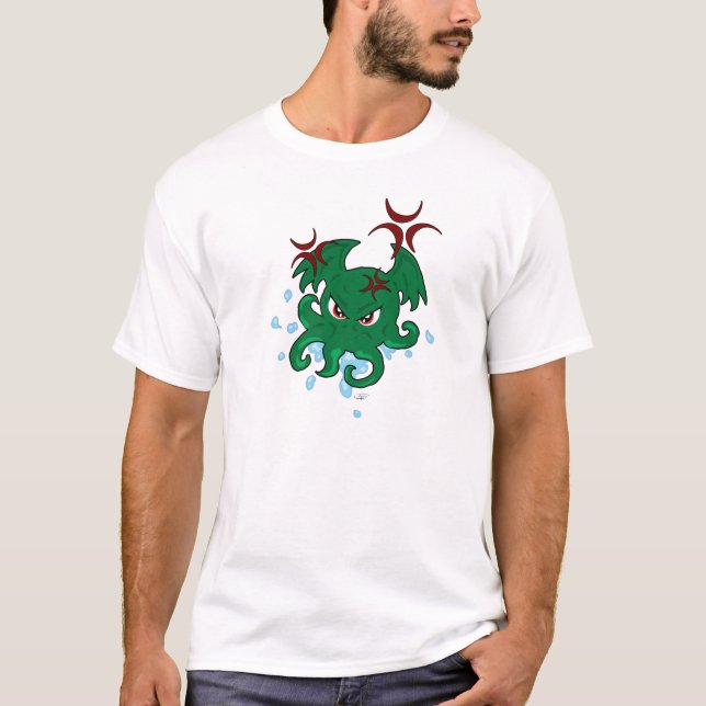 Ilskna Cthulhu manar T-tröja Tee Shirt (Framsida)
