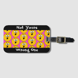 Ilskna Emojis "inte Din, orätt en" bagagemärkre Bagagebricka