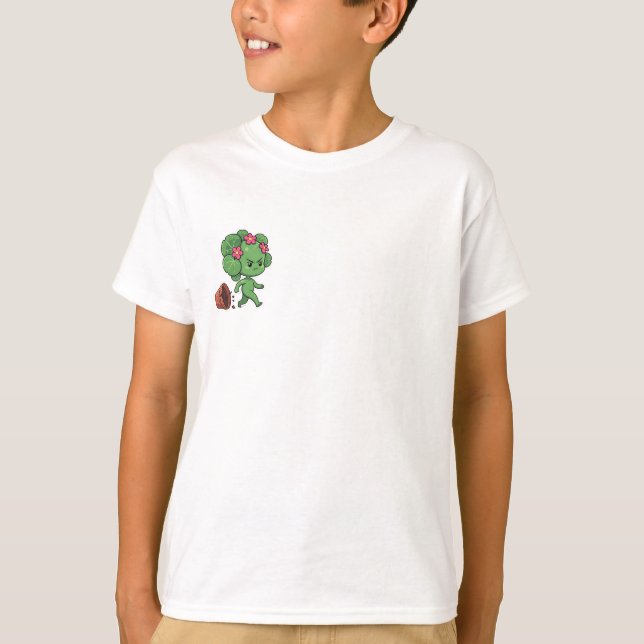 Ilskna groende blomknoppar barn t shirt (Framsida)