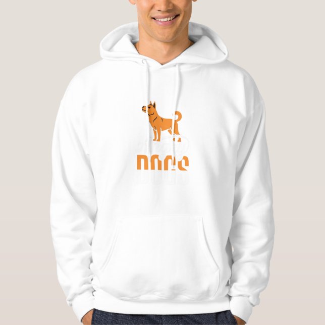 Ilskna Hundar Vektor Maskot Hoodie (Framsida)